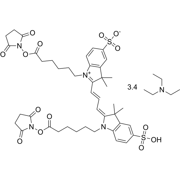 Cy 3 (Non-Sulfonated) (triethylamine) Chemical Structure