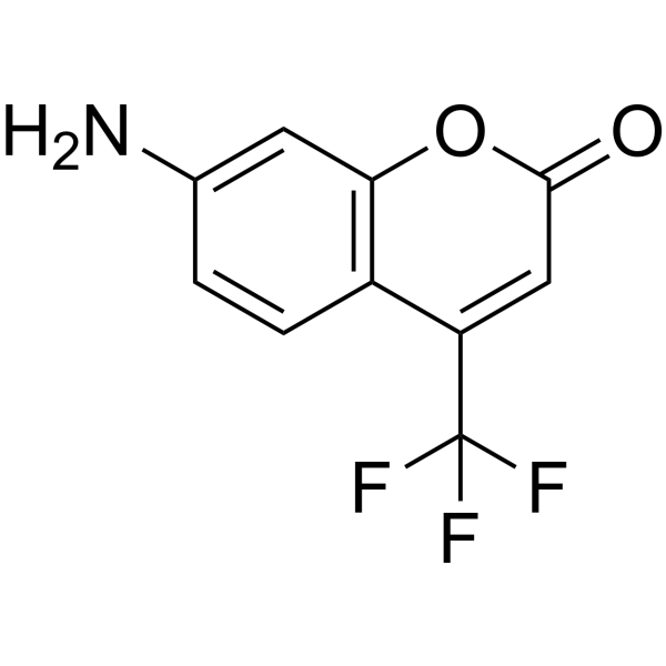 7-Amino-4-(trifluoromethyl)coumarin Chemical Structure