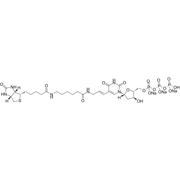 Biotin-11-dUTP trisodium Chemical Structure