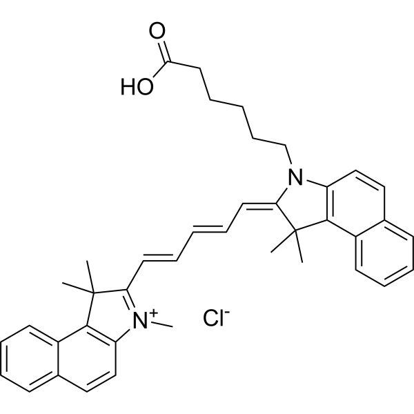 CY5.5-COOH chloride Chemical Structure