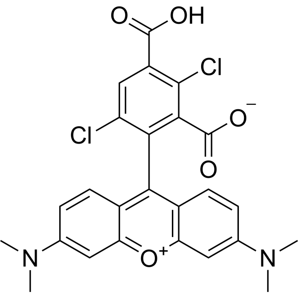 1,4-Dichloro 5-carboxytetramethylrhodamine Chemical Structure