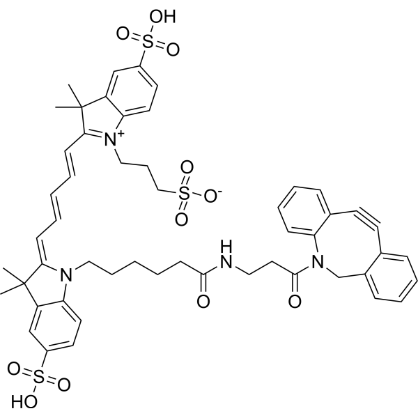 Cy5-DBCO Chemical Structure