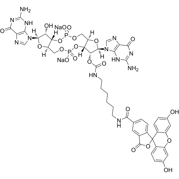 2'-Fluo-AHC-c-di-GMP sodium Chemical Structure