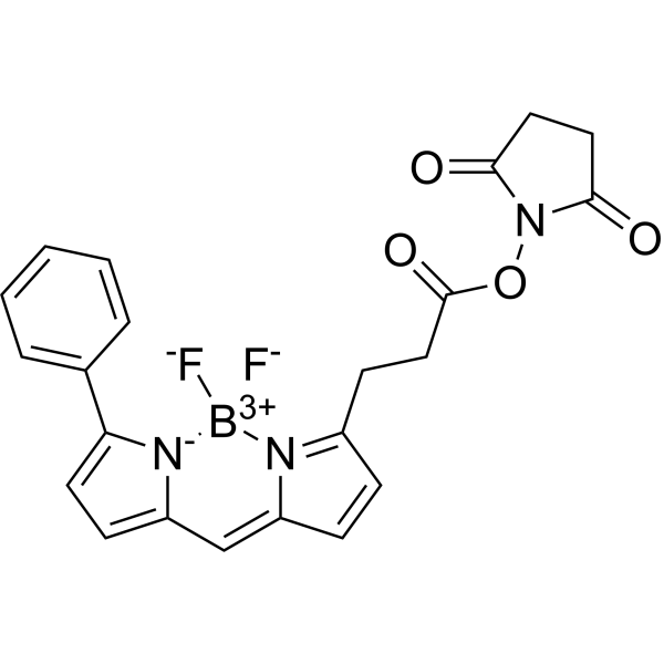 BODIPY R6G NHS ester Chemical Structure