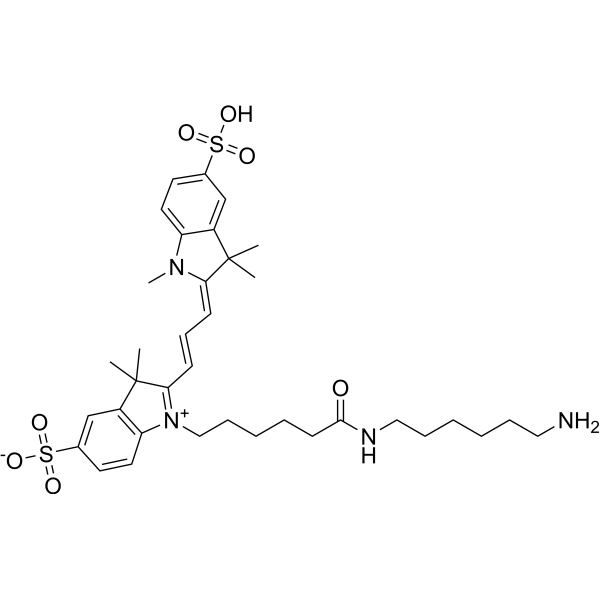 Sulfo-Cy3 amine Chemical Structure