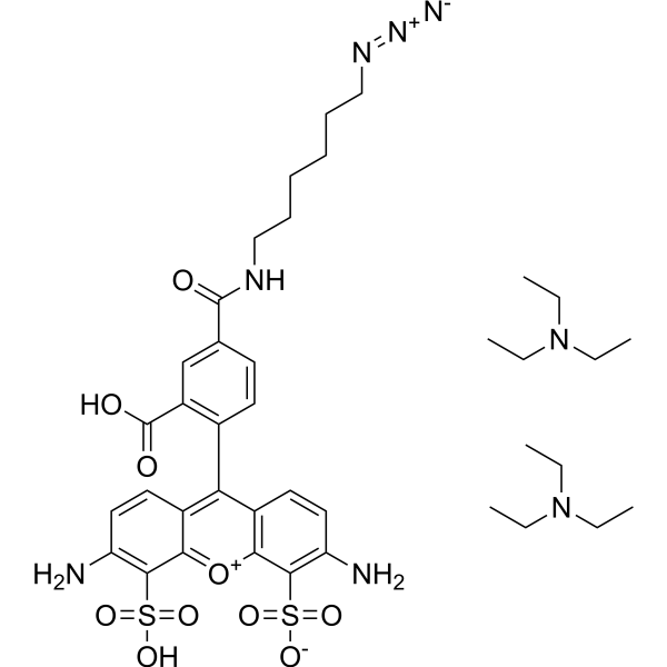 Alexa fluor 488 azide ditriethylamine Chemical Structure