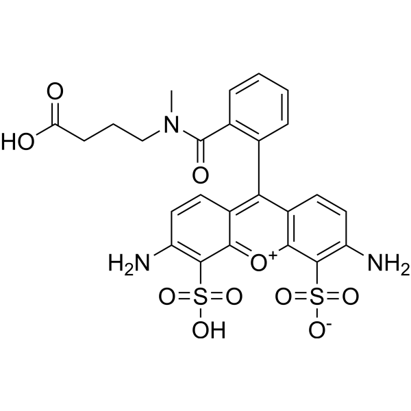 ATTO 488 carboxylic acid Chemical Structure