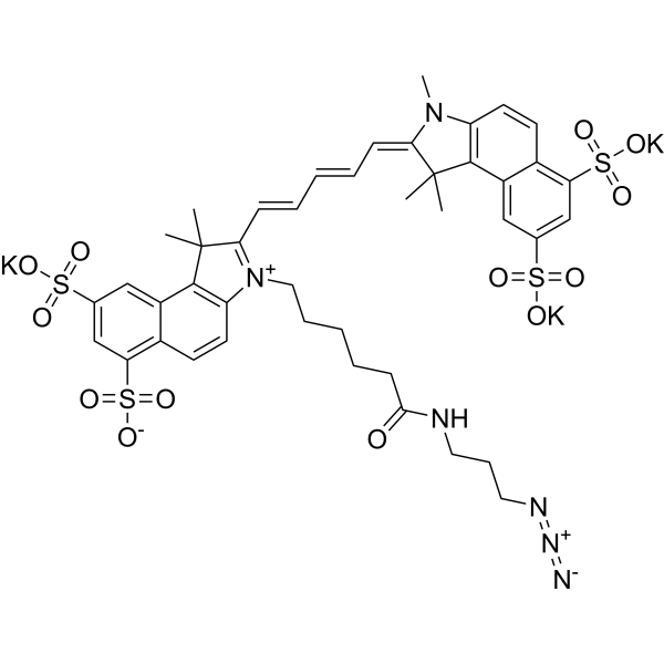 Sulfo-Cyanine5.5 azide tripotassium