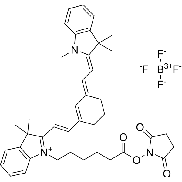 Cyanine7 NHS ester tetrafluoroborate Chemical Structure