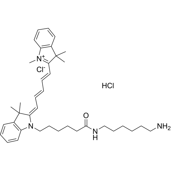 Cyanine5 amine hydrochloride Chemical Structure
