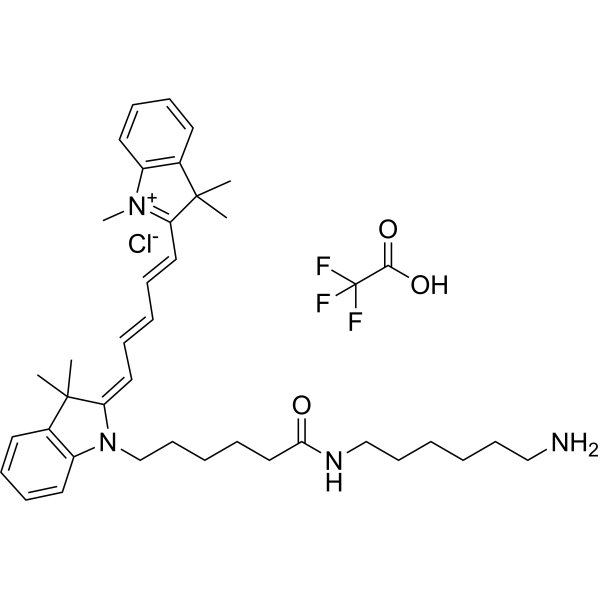 Cy 5 amine TFA Chemical Structure