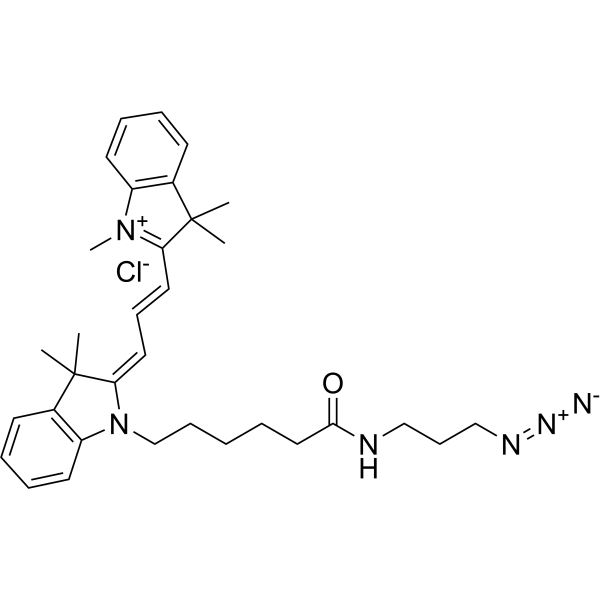 Cyanine3 azide chloride Chemical Structure