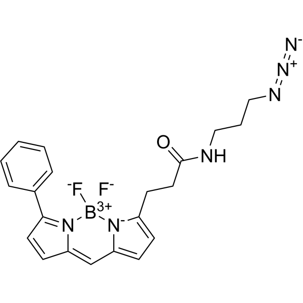 BDP R6G azide Chemical Structure