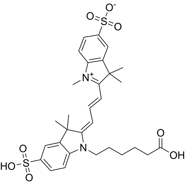 Sulfo-Cy3(Me)COOH Chemical Structure