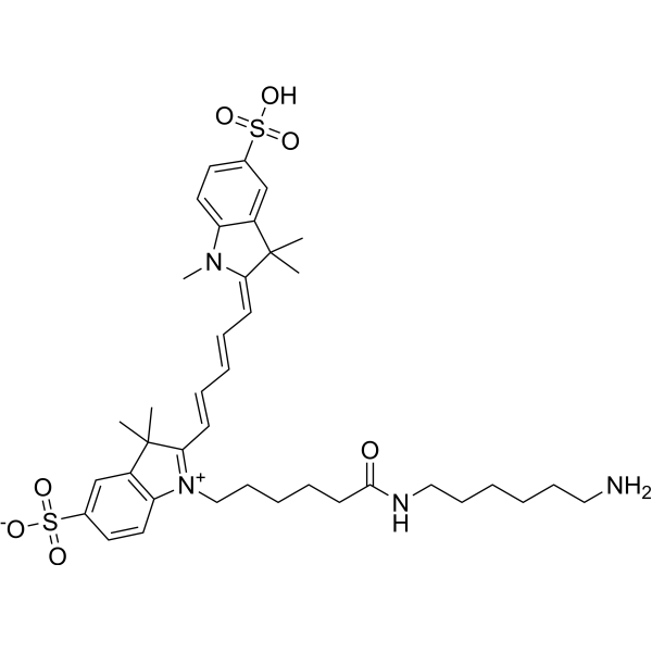 Sulfo-Cy5 amine Chemical Structure