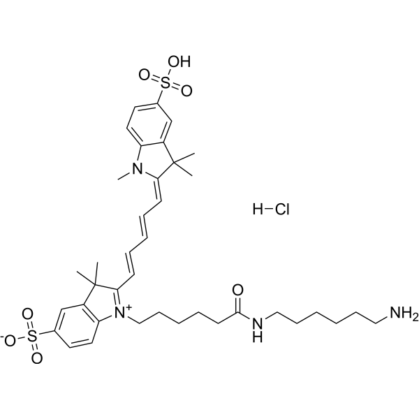 Sulfo-Cy<em>5</em> amine hydrochloride