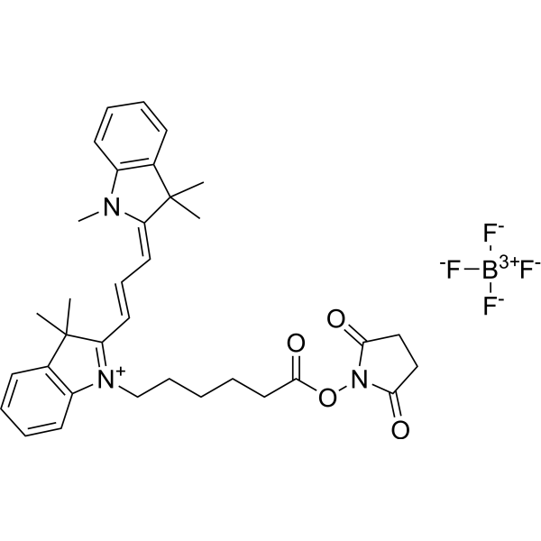 <em>Cyanine3</em> <em>NHS</em> ester tetrafluoroborate
