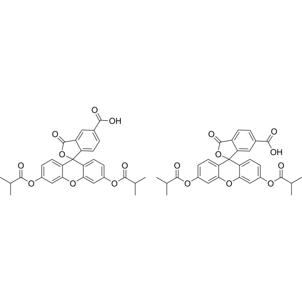 5(6)-Carboxyfluorescein diisobutyrate Chemical Structure