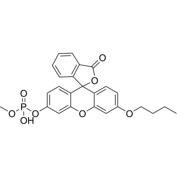 O-Methyl-O-(N-butylfluorescein)phosphate Chemical Structure