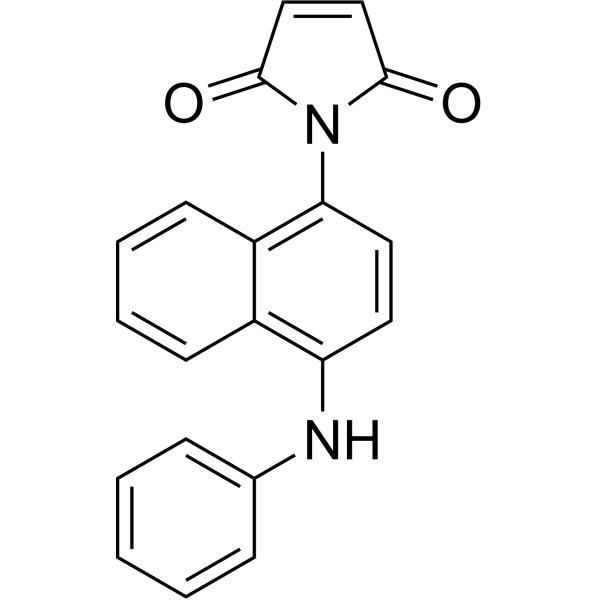 N-(4-Anilino-1-naphthyl)maleimide Chemical Structure
