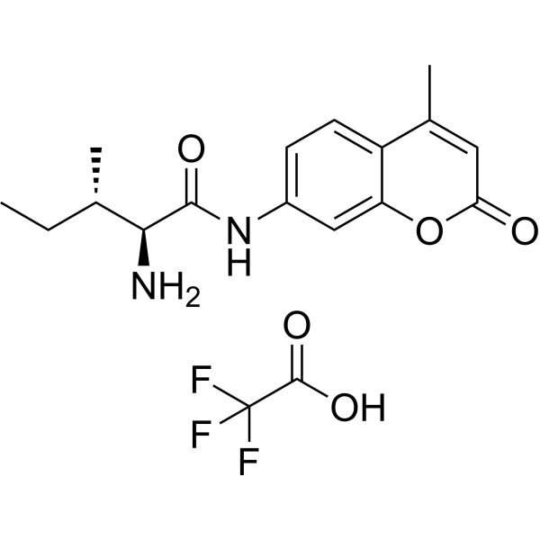 H-L-Ile-Amc TFA Chemical Structure