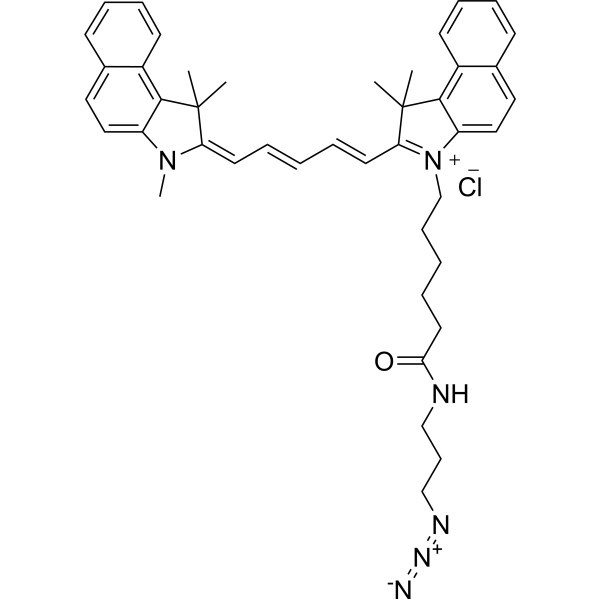 Cyanine 5.5 azide Chemical Structure