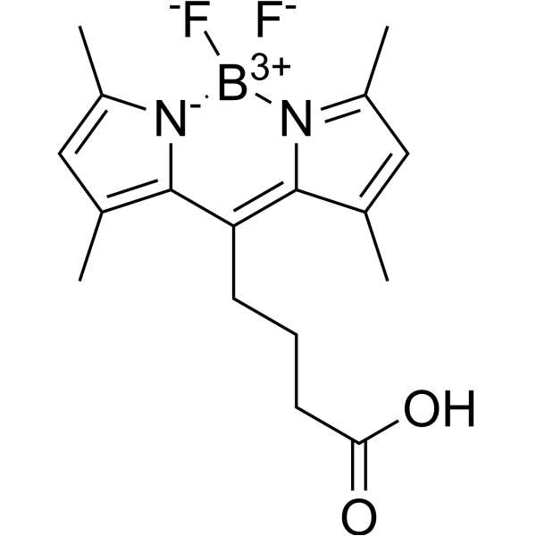 BODIPY 505/515-8-C3-COOH Chemical Structure