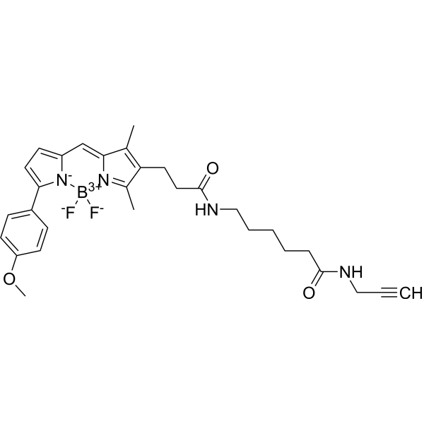 BODIPY TMR-X alkyne Chemical Structure