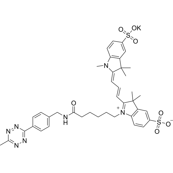Sulfo-CY3 tetrazine potassium Chemical Structure