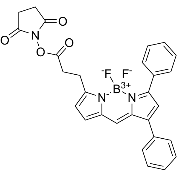BODIPY 530/550 NHS ester Chemical Structure