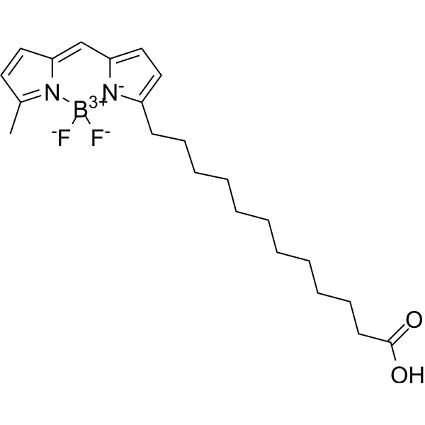 BODIPY 500/510 C1, C12 Chemical Structure