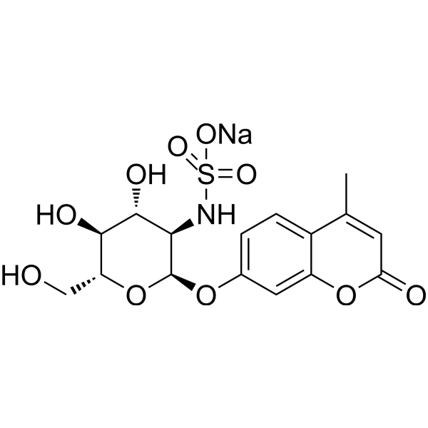 4-MU-α-GlcNS sodium Chemical Structure