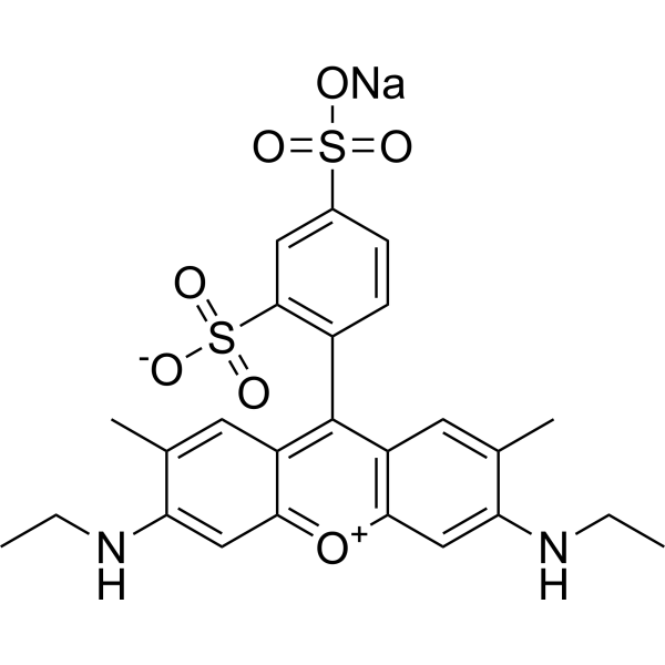 Sulforhodamine G Chemical Structure