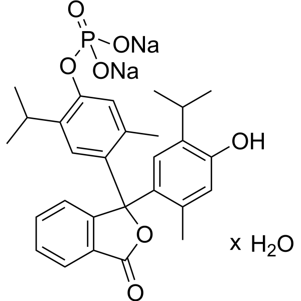 Thymolphthalein monophosphate disodium hydrate Chemical Structure