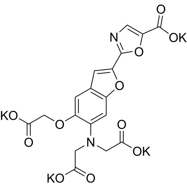 Mag-Fura-2 tetrapotassium Chemical Structure