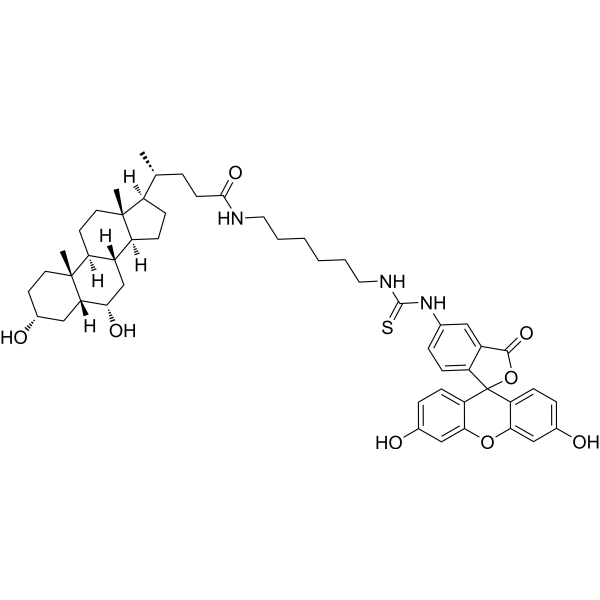 FITC-hyodeoxycholic acid Chemical Structure