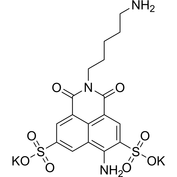 Lucifer yellow cadaverine Chemical Structure