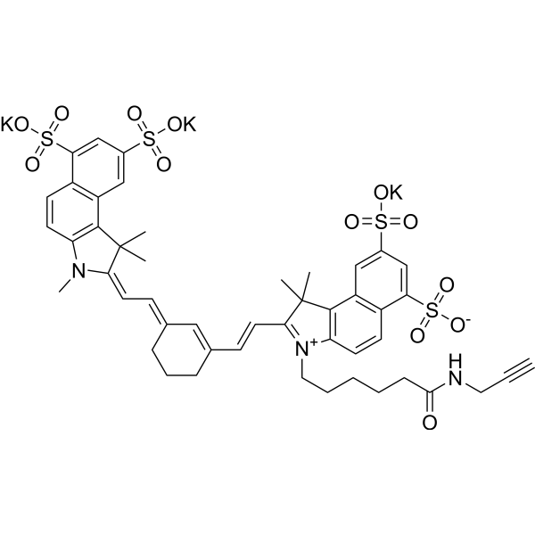 Sulfo-Cy7.5 alkyne Chemical Structure