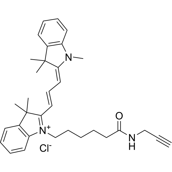 Cy3 alkyne chloride Chemical Structure