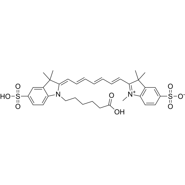 Sulfo-Cy7 carboxylic acid Chemical Structure