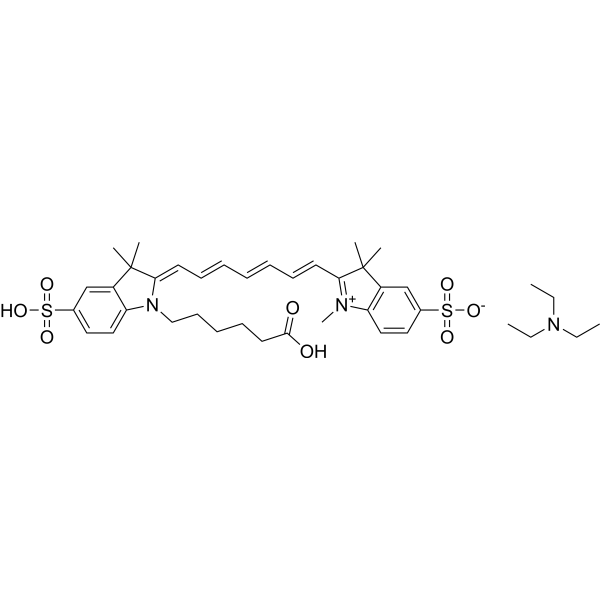 Sulfo-Cy<em>7</em> carboxylic acid TEA