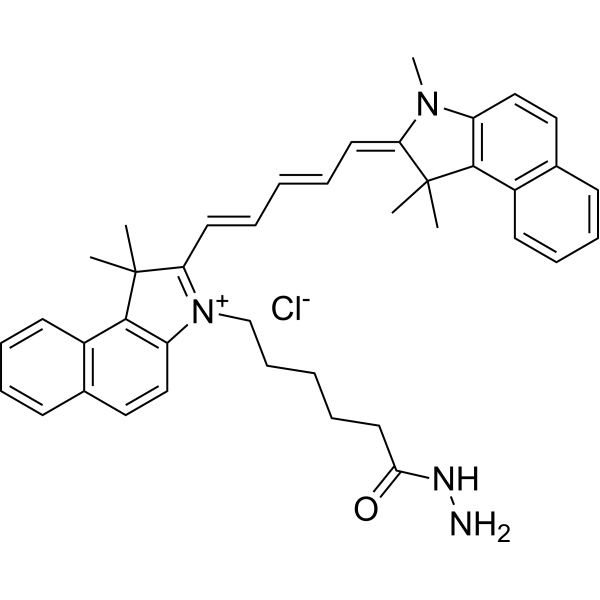 Cy5.5 hydrazide Chemical Structure