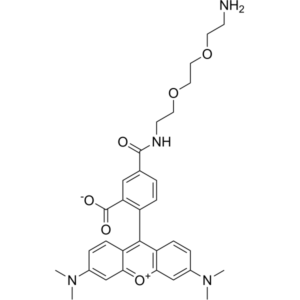 TAMRA-PEG2-NH2 Chemical Structure