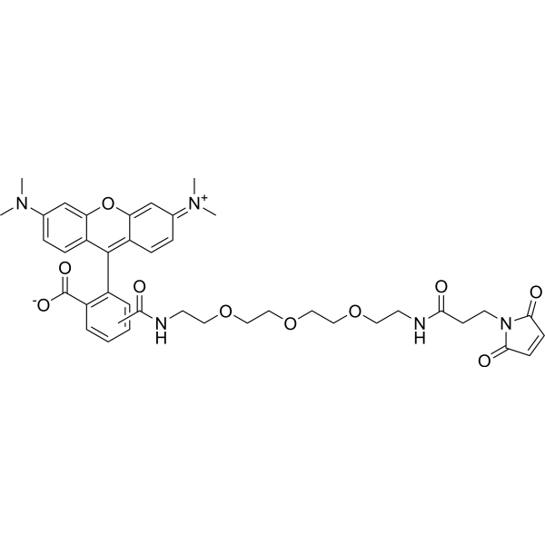 TAMRA-PEG3-Maleimide Chemical Structure