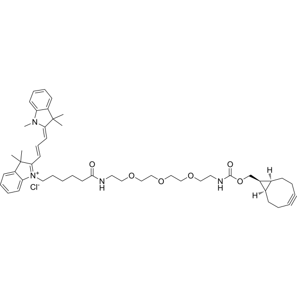 Cy3-PEG3-endo-BCN Chemical Structure