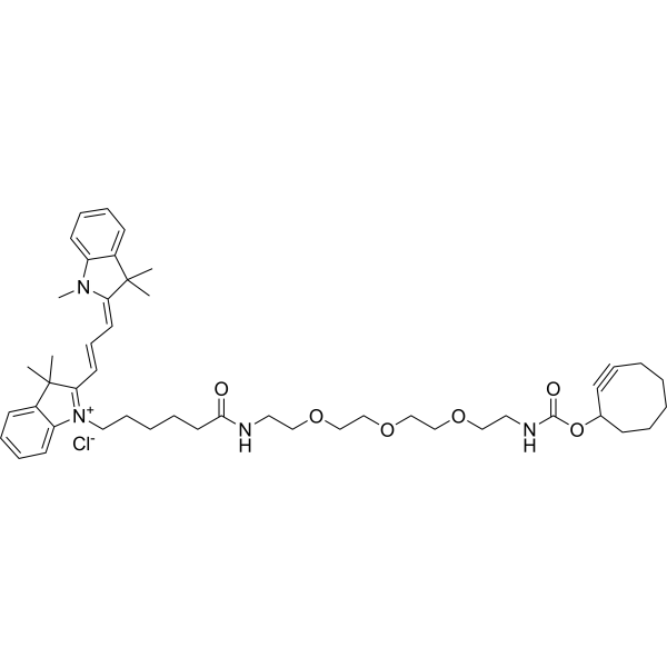 Cy3-PEG3-SCO Chemical Structure