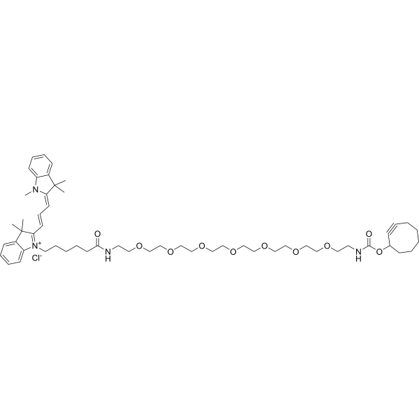 Cy3-PEG7-SCO Chemical Structure