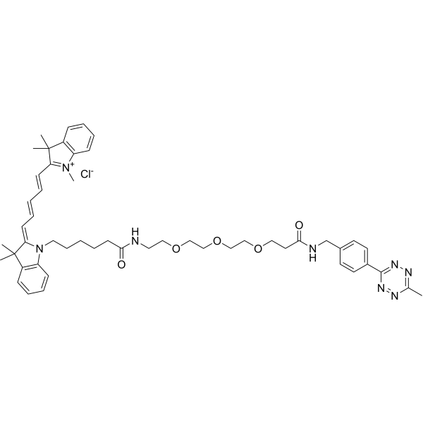Cy5-PEG3-Tetrazin Chemical Structure
