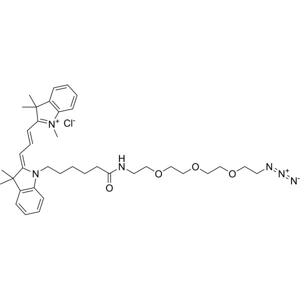Cy3-PEG3-Azide Chemical Structure