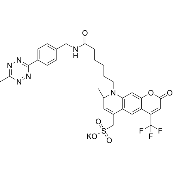 AF 430 tetrazine Chemical Structure